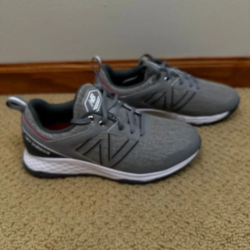 NEW New Balance Men's Fresh Foam Contend Golf Shoes Grey/Charcoal 8 Wide